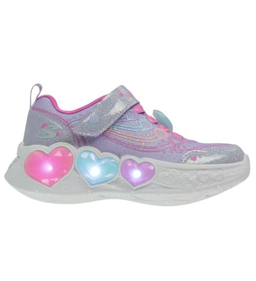 Skechers Blinkesko - Enchanted Heart Lights - Lavender/Multi