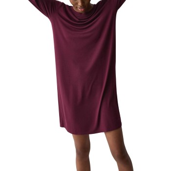 Triumph Amourette NDK LSL Nightdress Mørkelilla modal fibre 48 Dame