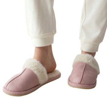 Triumph Closed Toe Slippers Hvid/Rosa polyester Large Dame