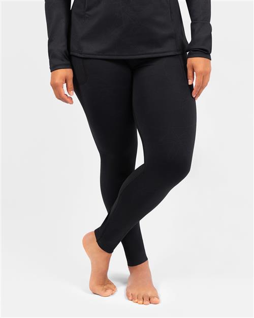 Bea Black Botanical Winter Leggings