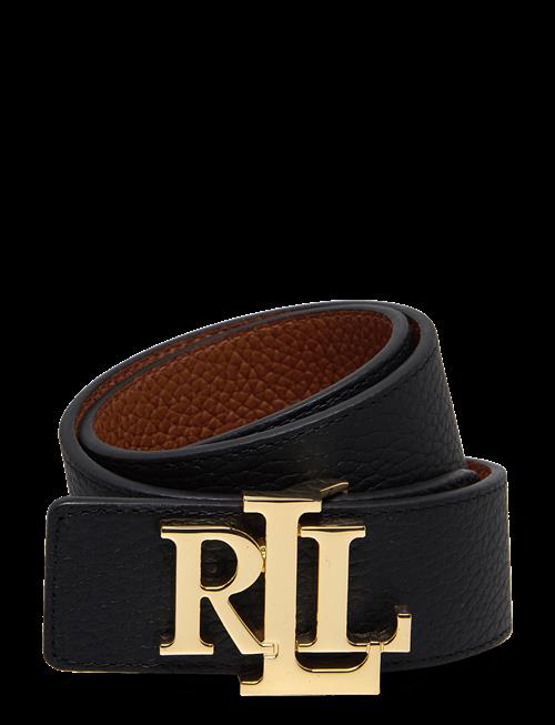 Lauren Ralph Lauren | Logo Reversible Pebbled Wide Belt | L