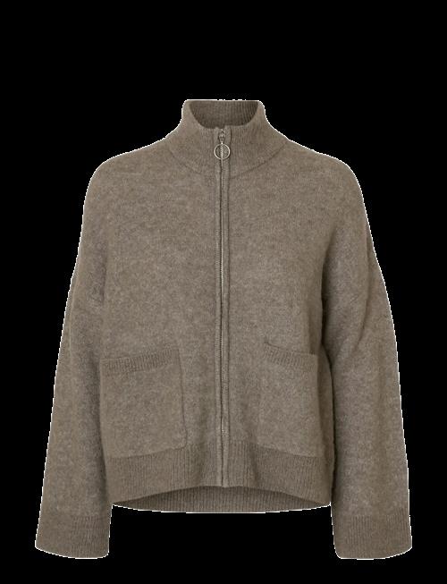 Selected | Slwsia Ras Ls Knit Zipper Cardigan Noos | XXL