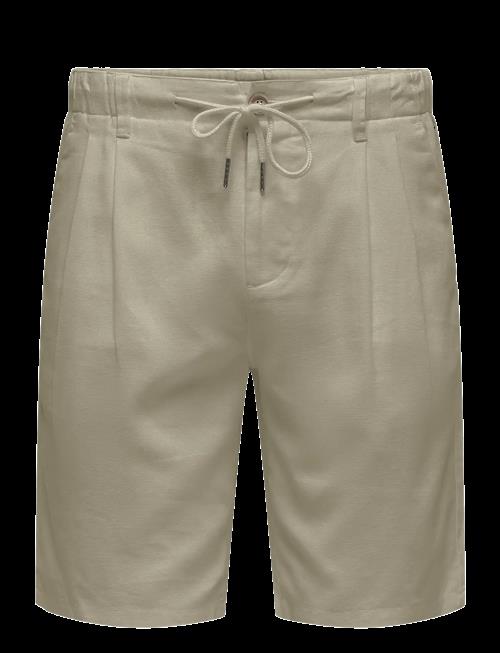 ONLY & SONS | Onsleo Linen Mix 0048 Shorts | L