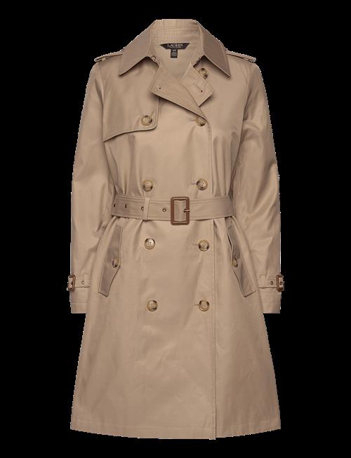 Lauren Ralph Lauren | Double-Breasted Cotton-Blend Trench Coat | XS