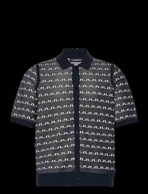 J. Lindeberg | Rolando Logo Jacquard  Polo | L