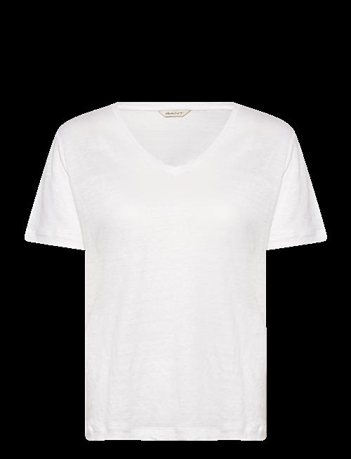 Gant | Reg Linen V-Neck Ss T-Shirt | XS