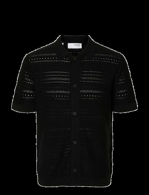 Selected | Slhpalo Ss Knit Crochet Polo Cardigan | M