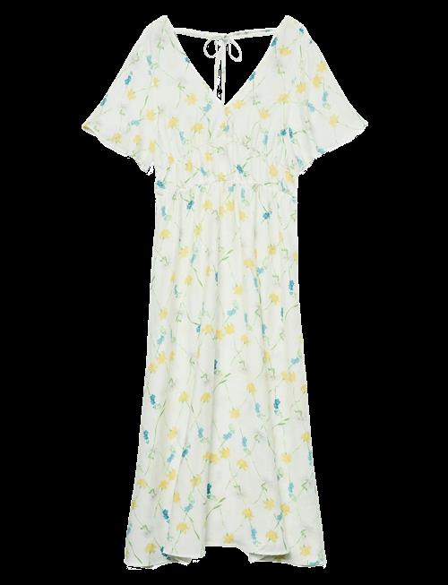 Vero Moda | Vmflora Olga Ss 7/8 Dress Wvn Ga | M