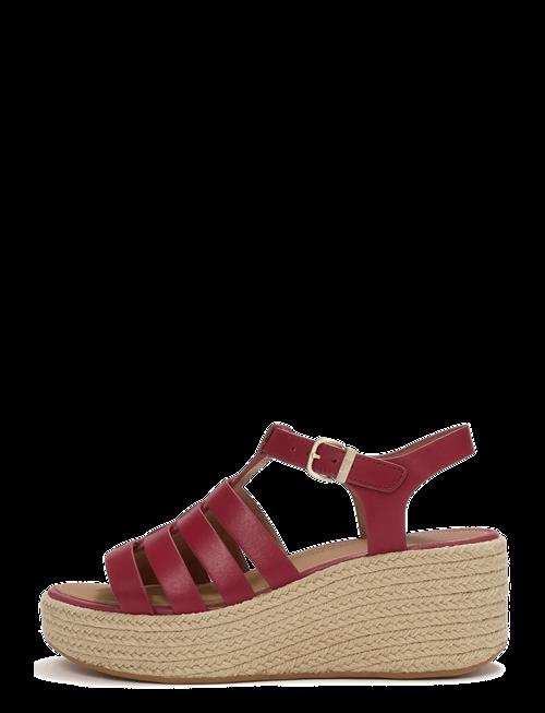 FitFlop | Platfforms Espadr. Leather Fisherman Wedge Sandals | 37