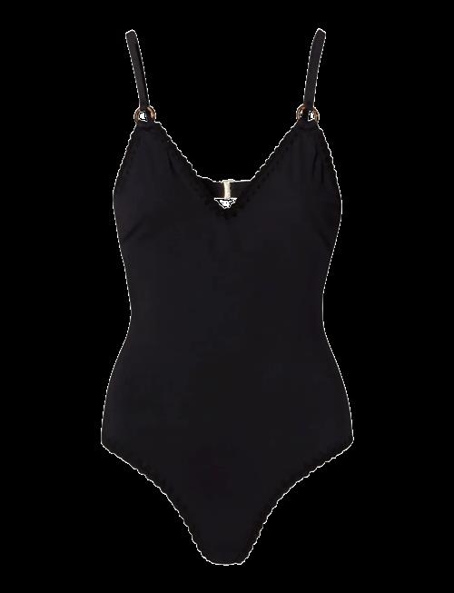 Malina | Nila V-Neck Crochet Trimmed Swimsuit | S