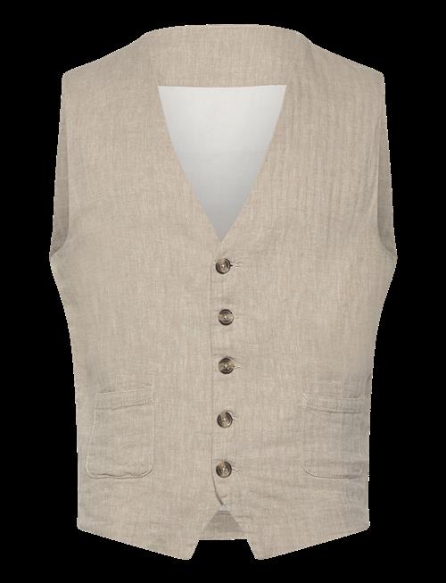 Lindbergh | Cotton Linen Waistcoat | XXXL