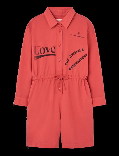 THE ANIMALS OBSERVATORY | Squirrel Kid Short Jumpsuit Red | 4 Y