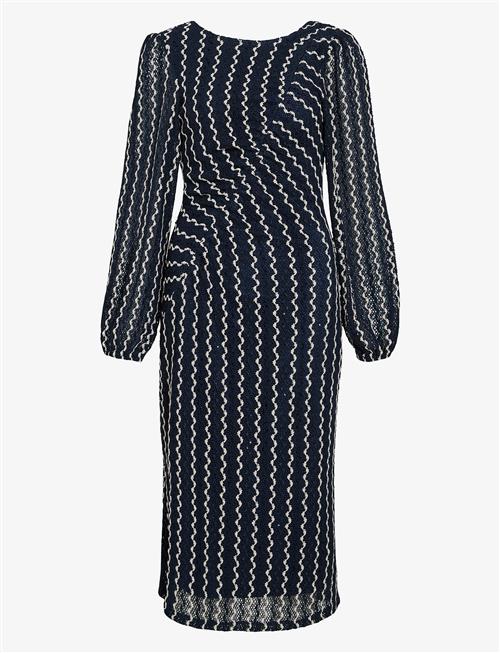 Vila | Viellen O-Neck L/S Midi Dress/Dc | M