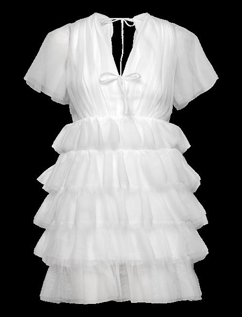 Bubbleroom | Deep V-Neck Tulle Dress | 40