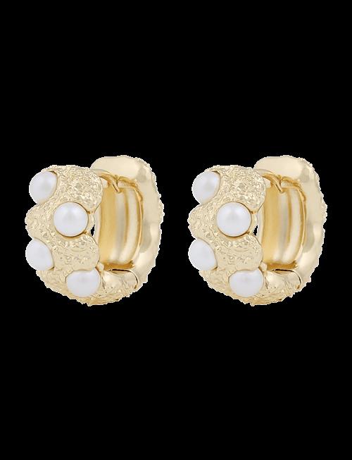 SNÖ of Sweden | Gisele Big Ring Ear G/White - Onesize | ONE SIZE