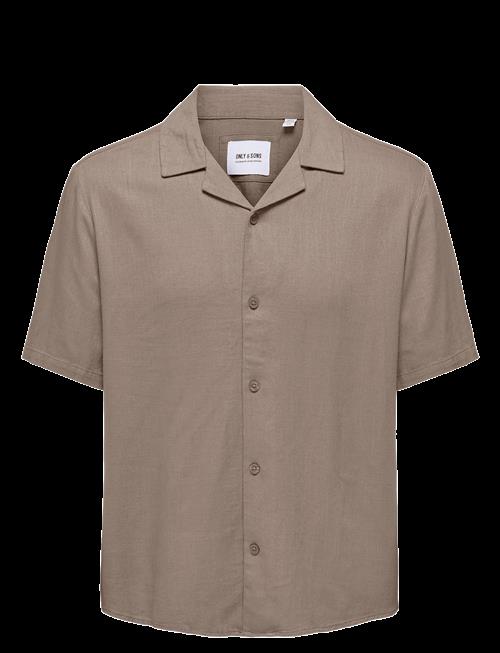 ONLY & SONS | Onskari Resort Ss Shirt Visc Lin 0075 Cs | XS