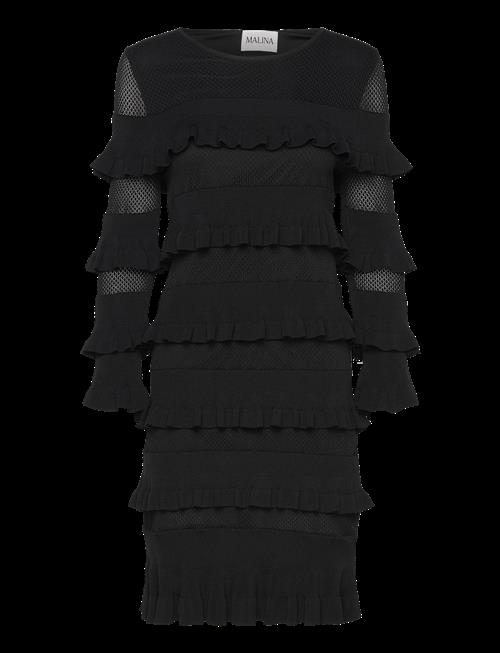 Malina | Violet Frill Knitted Mini Dress | M