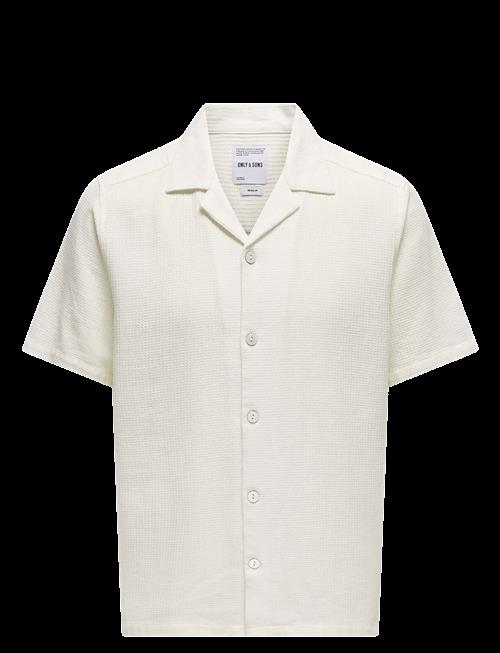 ONLY & SONS | Onsbertil Waffle Ss Resort Shirt | XXL