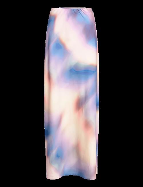 Dante6 | Dante6-Keshin Printed Satin Maxi Skirt | 38