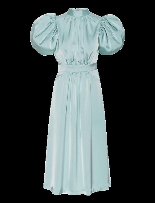 ROTATE | Satin Puff Midi Dress | 38
