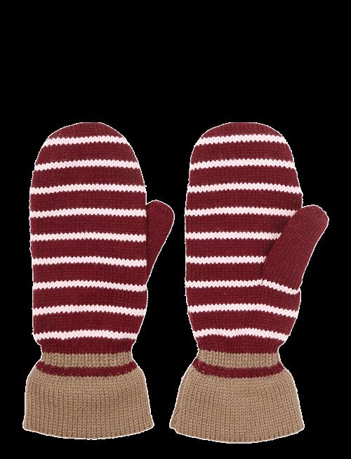 Becksöndergaard | Thin Striped Emerald Mittens | S/M