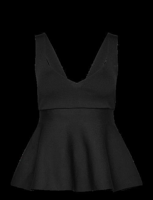 Mango | Fine-Knit Peplum Top | XS