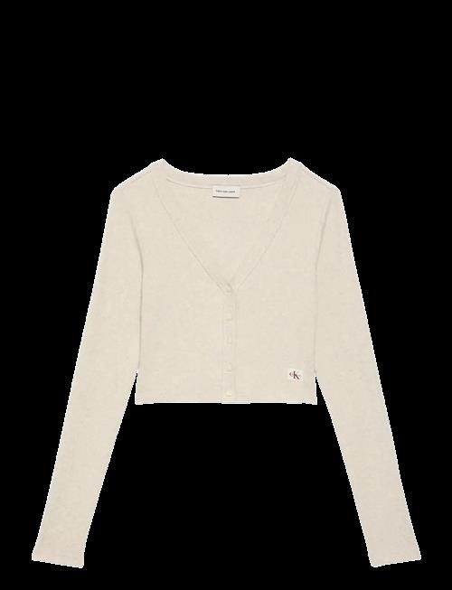 Calvin Klein Jeans | Ls Woven Label 2X2 Baby Rib Card | XXS
