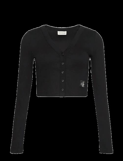 Calvin Klein Jeans | Ls Woven Label 2X2 Baby Rib Card | XXS