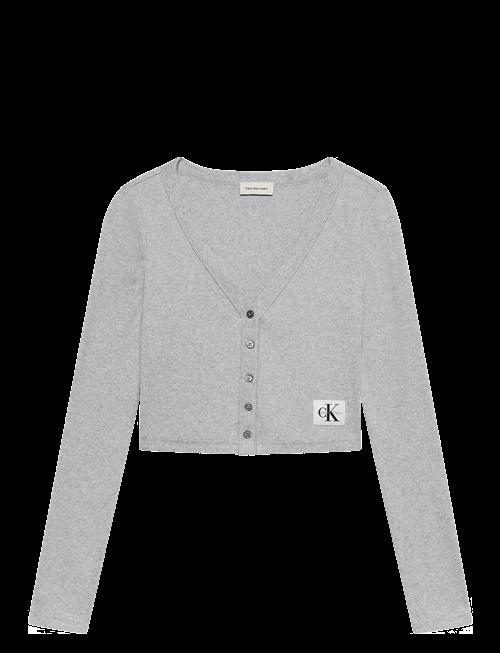 Calvin Klein Jeans | Ls Woven Label 2X2 Baby Rib Card | XL