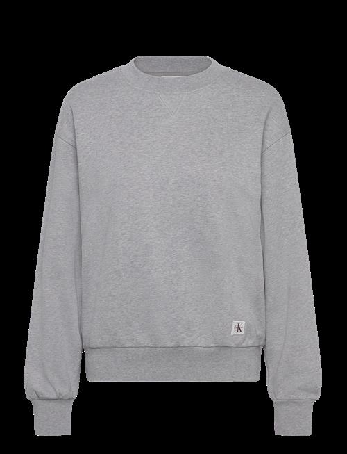 Calvin Klein Jeans | A- Ls Badge Logo Terry Crew Nk | XS