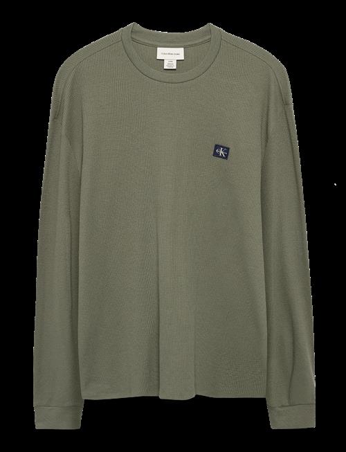 Calvin Klein Jeans | Ls Waffle Badge Crewnk Tee | L