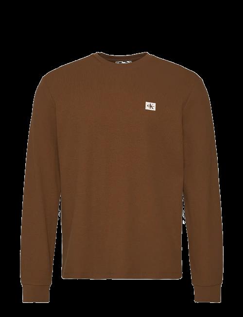 Calvin Klein Jeans | Ls Waffle Badge Crewnk Tee | XXL