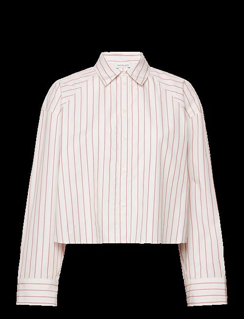 Calvin Klein Jeans | Yd Stripe Boxy Cropped Shirt | XXS