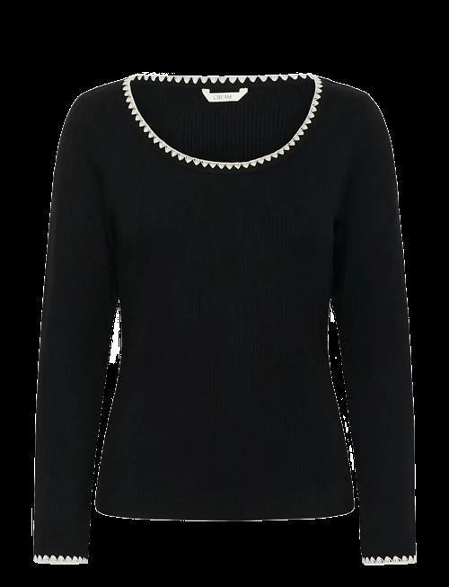 Cream | Crribba Embroidery Ls T-Shirt | L