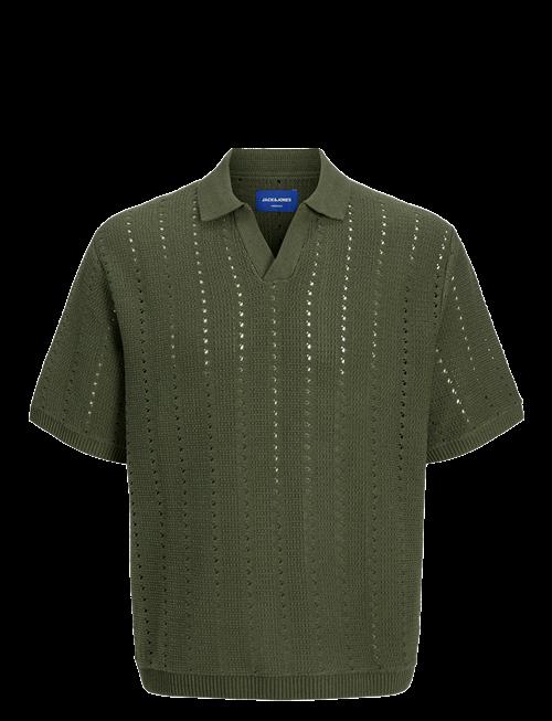 Jack & Jones | Jorparos Knit Easter Ss Crochet Polo | L
