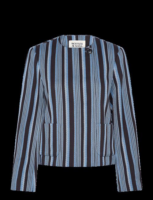 Scotch & Soda | Textured Stripe Casual Blazer | S