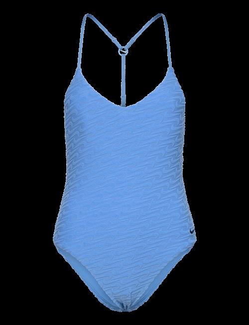 NIKE SWIM | Nike Swoosh Terry Towelling V Neck One Piece | XS