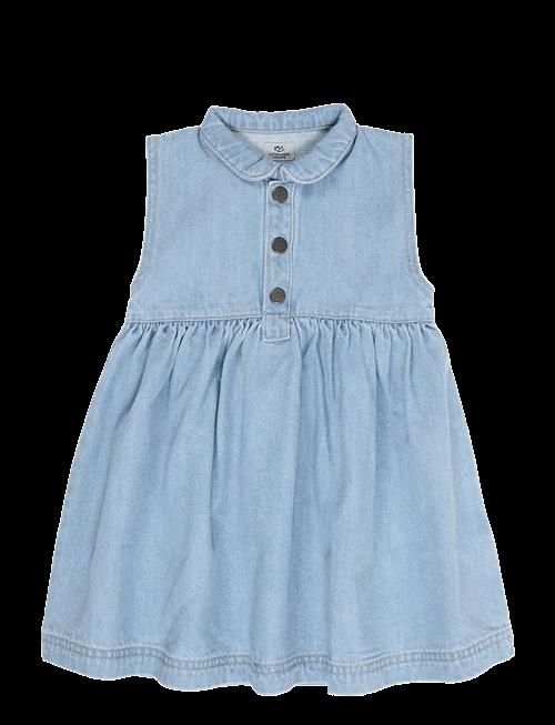 Copenhagen Colors | Organic Denim Dress W Collar | 116