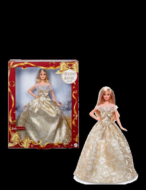 Barbie | Signature 2025 Holiday Fashion Doll, Seasonal Collector, Blonde With Silver & Gold Gown | ONE SIZE