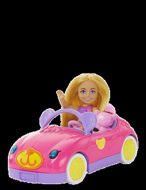 Barbie | Chelsea Vehicle Set With Blonde Small Doll, Toy Car & Teddy Bear Accessory | ONE SIZE