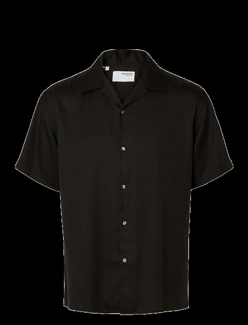 Selected | Slhrlxcharlie Satin Ss Shirt Resort | XL
