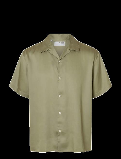 Selected | Slhrlxcharlie Satin Ss Shirt Resort | L