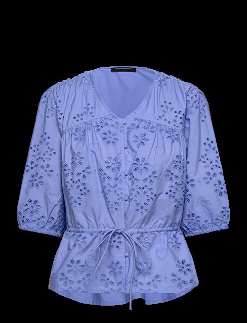 French Connection | Cambria Cotton Ss Broderie Top | 34