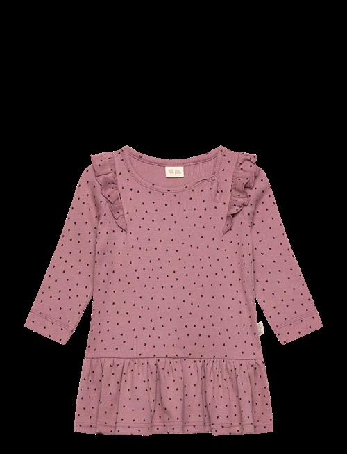 Petit Piao | Dress L/S Frill Modal Heart | 122