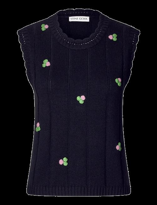 STINE GOYA | 2359 Midweight Wool, Bubble Knit Ve | XS