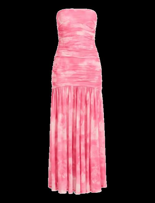Bardot | Solana Printed Mesh Maxi Dress | 40