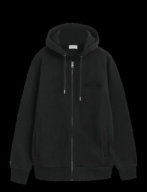 Gant | Reg Tonal Shield Full Zip Hoodie | L