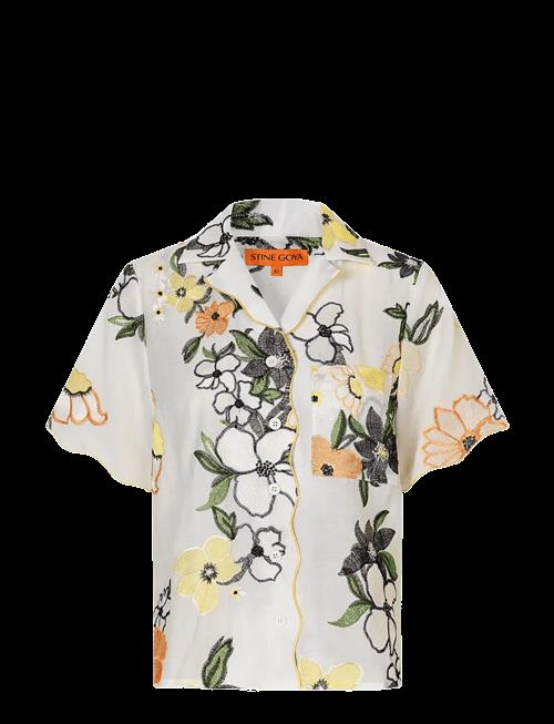 STINE GOYA | 2133 Tencel, Scalloped Short Sleeve | M