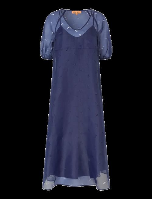 STINE GOYA | 1608 Organza, Puff Sleeve Long Dres | XL