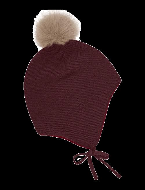 Minymo | Hat W. Detachable Fake Fur | 3-6M